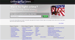 Desktop Screenshot of criminal-justice-careers.com