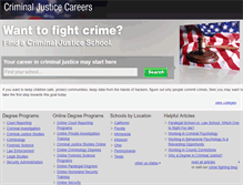 Tablet Screenshot of criminal-justice-careers.com